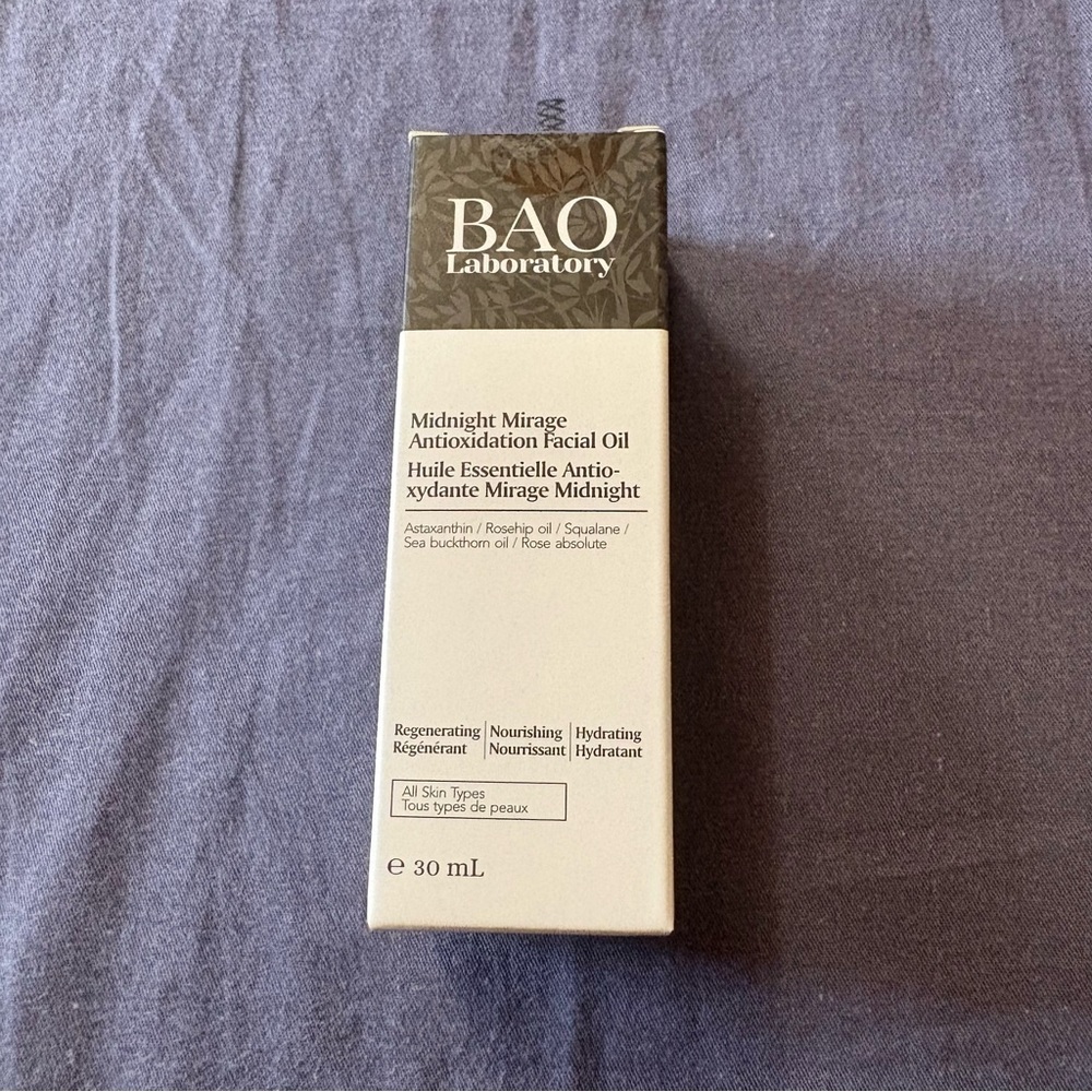 NEW Bao Laboratory Midnight Mirage Antioxidation Facial Oil 30ml
